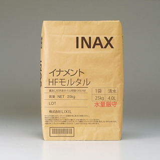 裏あし付き床タイル用張り付け材 イナメントＨＦモルタル