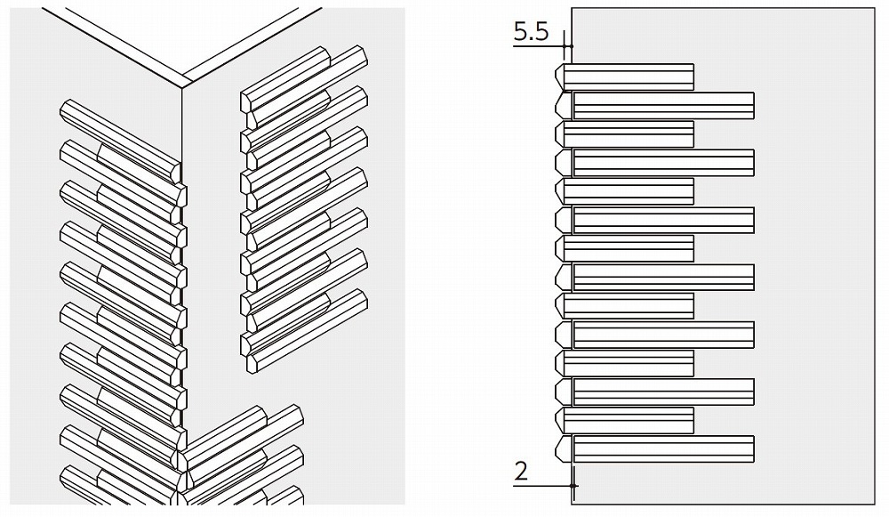 施工手順（出隅）