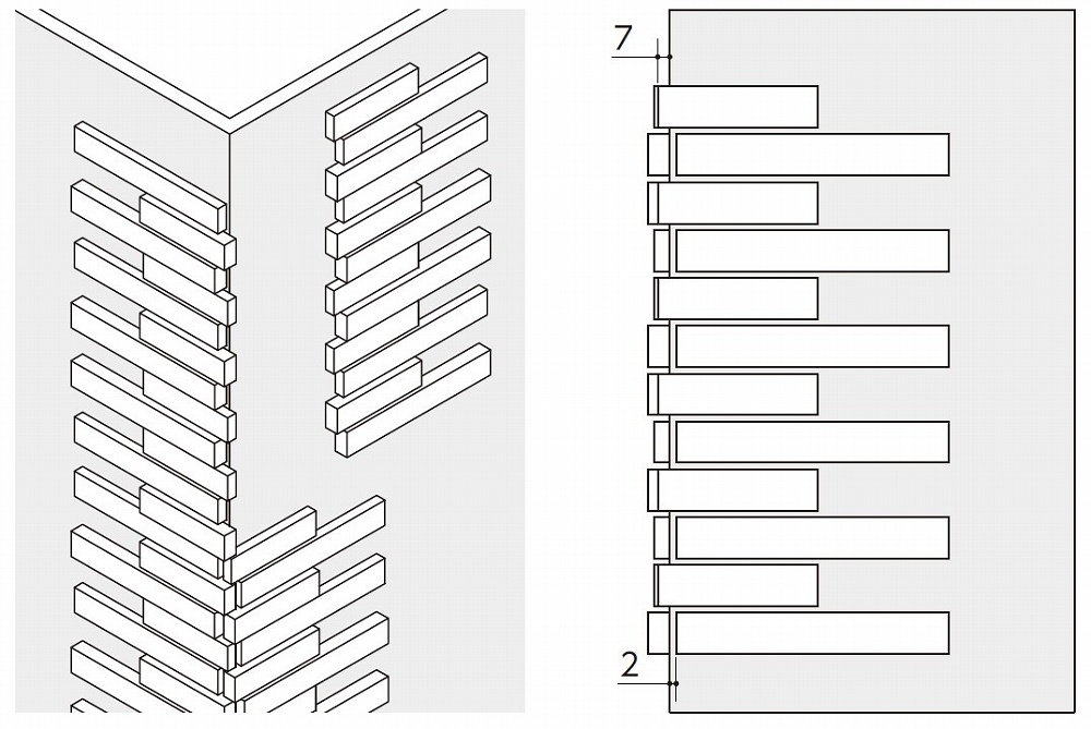 施工手順（出隅）