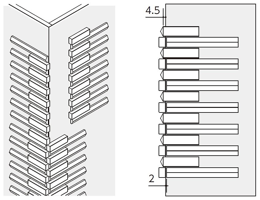 施工手順（出隅）