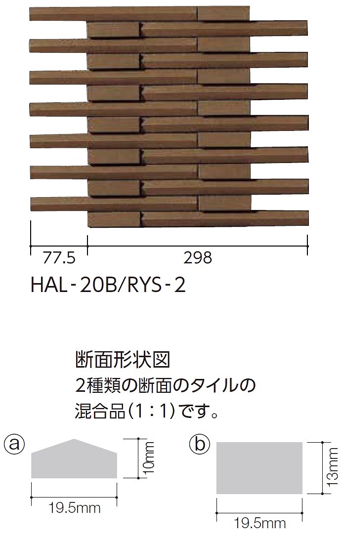 ステッチ面 形状見本