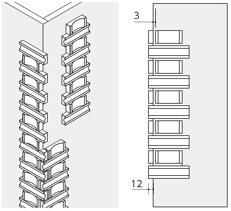 施工手順（出隅）
