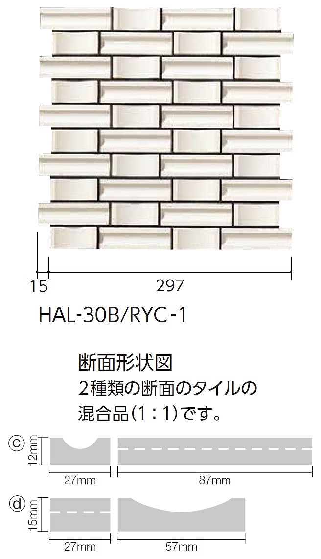 クローシェ面 形状見本
