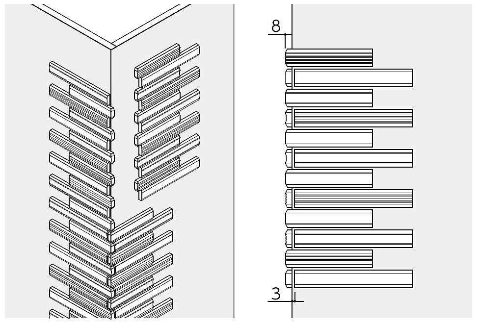 施工手順（出隅）