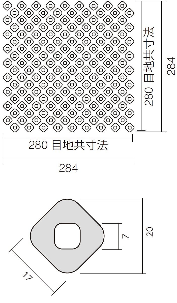 シート形状図・タイル形状図